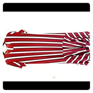 Zara striped midi dress